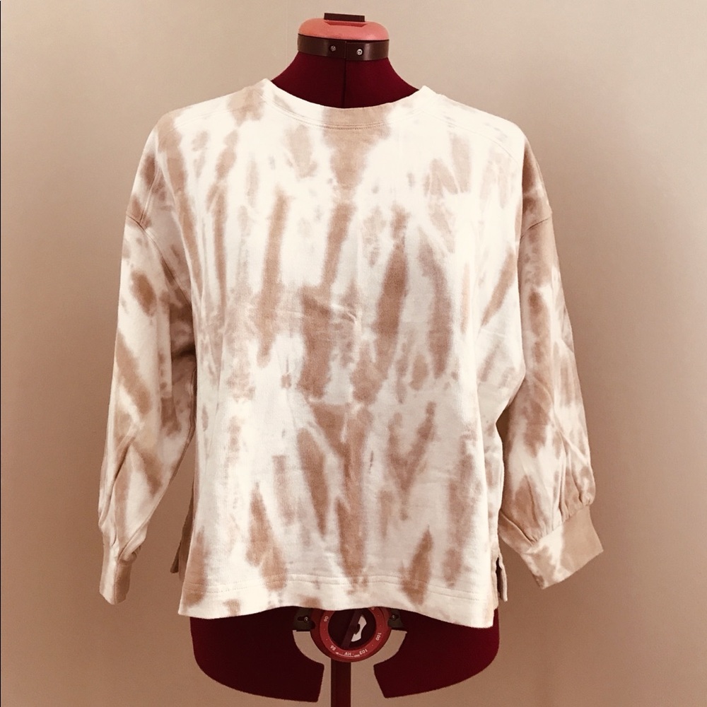 Banana Republic comfy cropped tie dye sweatshirt